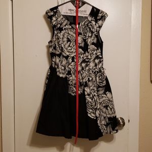 Black dress with belt